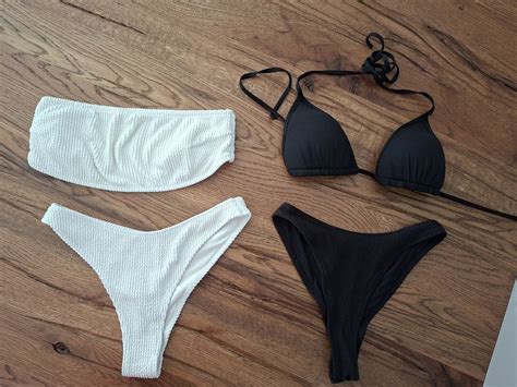 Sommer Bikini Set schwarz weiss Gr S Gebraucht in Pfäffikon ZH für CHF 10 mit Lieferung