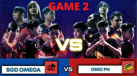 Game Sgd Omega Vs Onic Ph Mpl Philippines Season Youtube