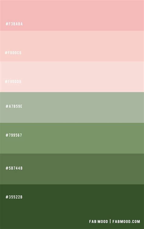 Green And Pink Color Combination Palette