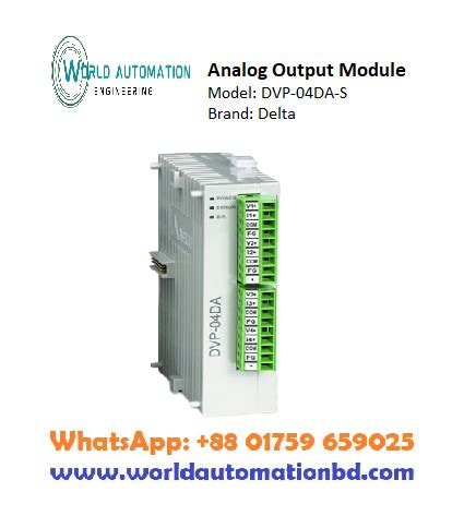 Dvp Da S Delta Analog Output Module