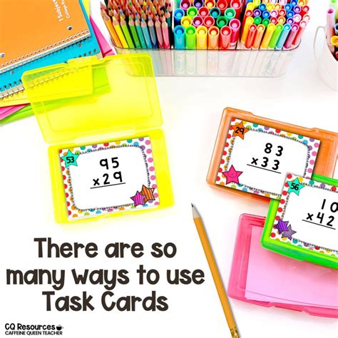 How To Energize Your Teaching With Task Cards Caffeine Queen Teacher