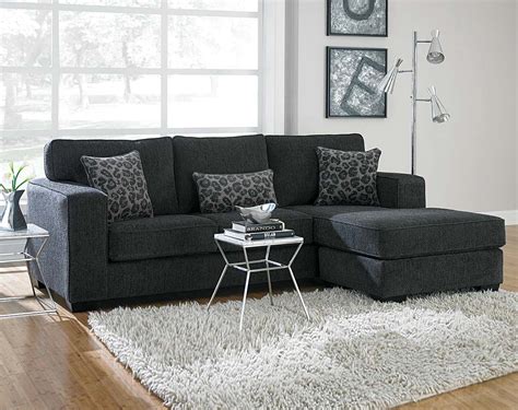 Cozy Dark Gray Sectional Sofa with Chaise