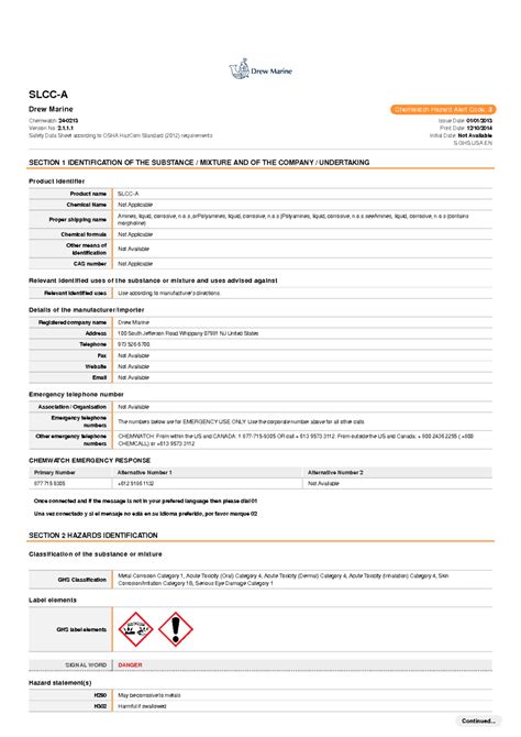 Slcc A Msds Download