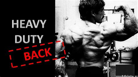 Heavy Duty Back Routine For A Wide Detailed Back Mike Mentzer Golden