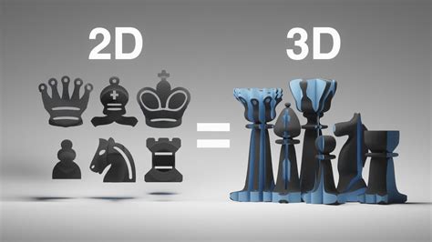 Modeling A Chess Set That Works In 2d And 3d Youtube