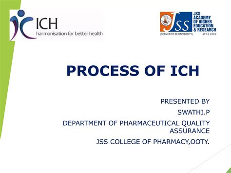 PROCESS OF ICH (International Council for Harmonisation) | PPT | Free Download