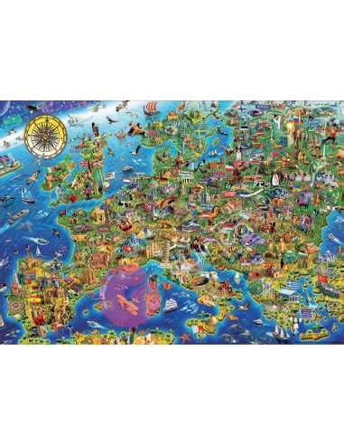 Mapa De Europa Puzzle Piezas Educa Puzzles Guinealandia Vitoria