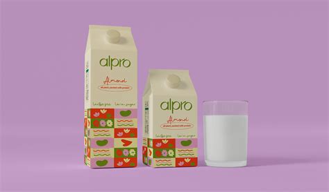 Alpro Rebrand Milk Logo And Packaging Design On Behance