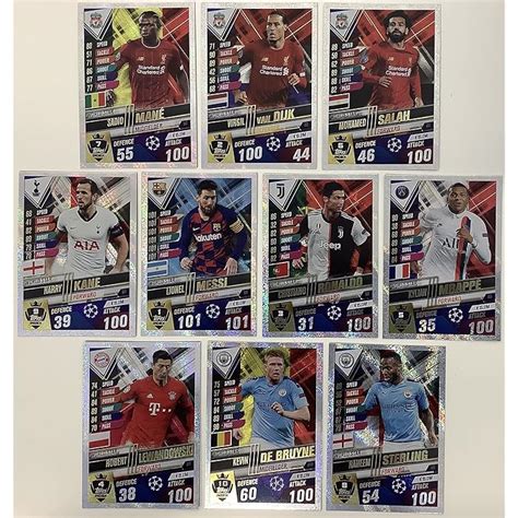 Buy MATCH ATTAX 101 2019 20 FULL SET OF ALL 10 HUNDRED CLUBS Inc