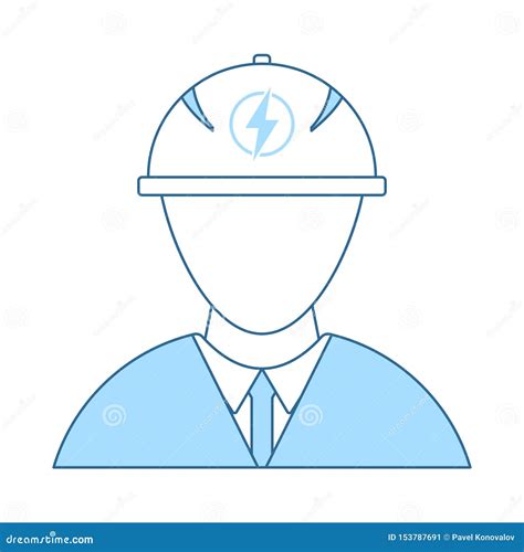 Electric Engineer Icon Stock Vector Illustration Of Design 153787691