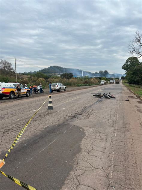 Mg Motociclista Fica Em Estado Grave Apos Colis O Entre Motos