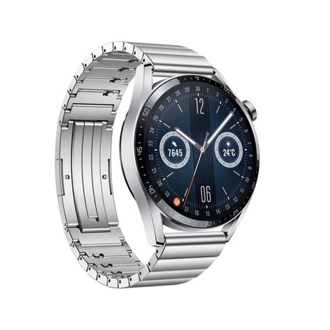 华为 Huawei Watch Gt3 尊享款 智能手表 46mm 钢色不锈钢表壳 钢色不锈钢表带 Gps、血氧）【报价 价格 评测 怎么样