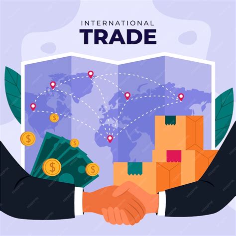 Premium Vector Hand Drawn International Trade Illustration