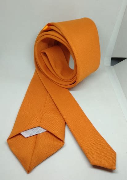 Gravata Semi Slim Terracota Laranja Adulto P Eventos Elo