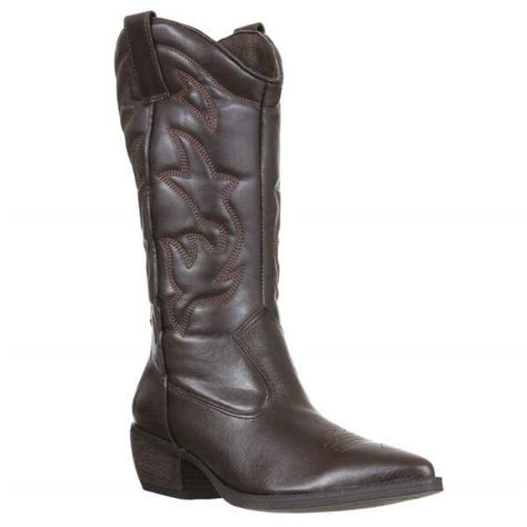 Bota Feminina Texana Bico Fino Marrom Giulia Domna Rodeo West