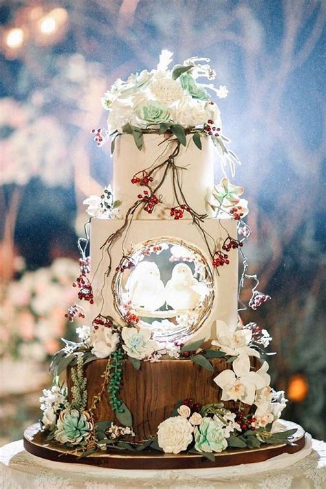 42 Must See Rustic Woodland Themed Wedding Cakes Page 8 Of 8