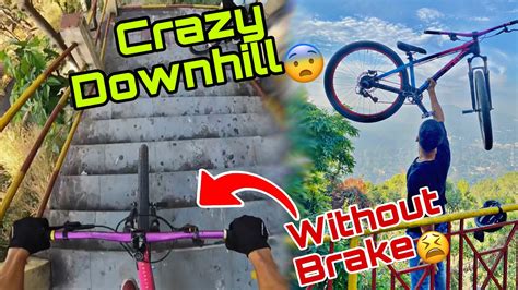 Crazy Downhill Session Cornering Pe Drift Youtube