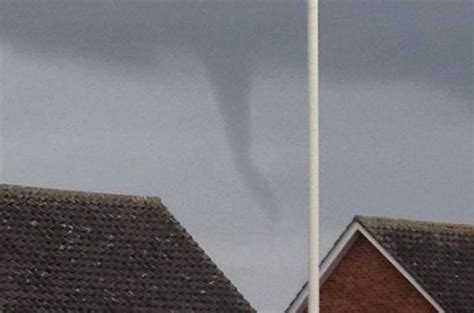 UK weather: Tornado spotted circling across skies of Britain as stunned ...