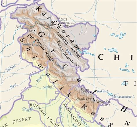 List of Important Plateaus & Mountain Ranges in India - with Map