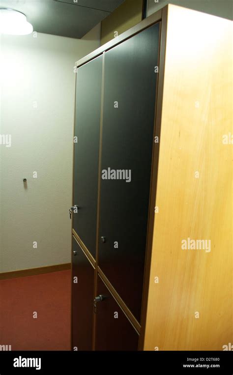 Lockers Inside A Youth Hostel In Prague Stock Photo Alamy