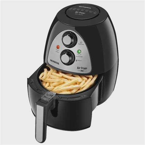 Fritadeira El Trica Sem Leo Air Fryer Mondial Af L W Preta