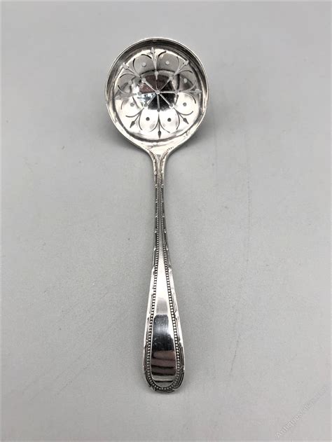 Antiques Atlas Edwardian Silver Sifter Spoon Sheffield