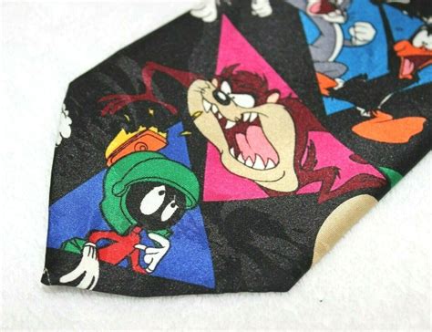 Looney Tunes Fun Colorful Tie Bugs Bunny Taz Gem