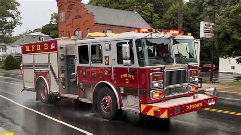 Meriden Fire Department Engine 3 Responding With Q2b Horns And Multiple Siren Tones Youtube