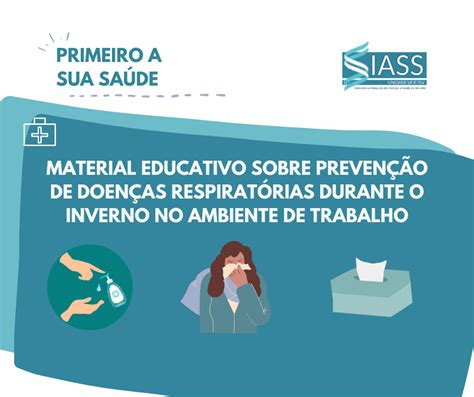 Material educativo sobre Prevenção de Doenças Respiratórias durante o