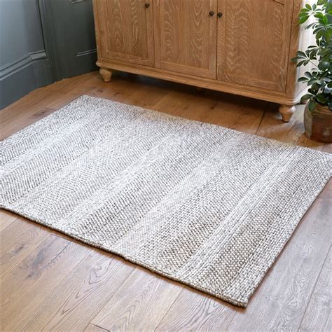 Fjord Rug Grey Marl 120 X 170cm The Cotswold Company