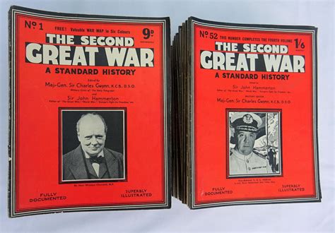 The Second Great War A Standard History Complete Set Of The