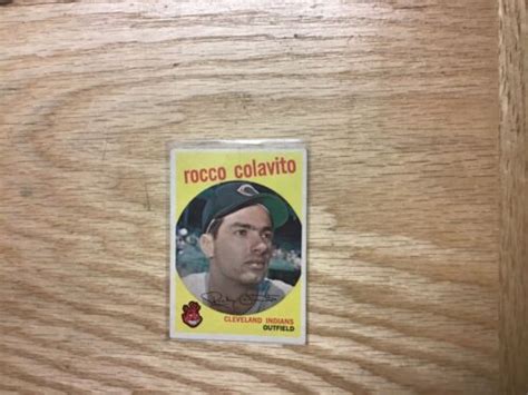 1959 Topps Baseball Rocco Colavito Cleveland Indians Card 420 EBay