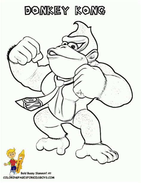 Im Genes Para Pintar De Donkey Kong Colorear Im Genes