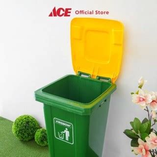 Jual Ace Krisbow Ltr Tempat Sampah Plastik Hijau Kuning Tong