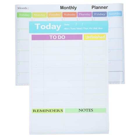 Pcs Stickers Calendar Desktop Dry Erase Board To Do List Weekly For