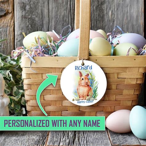 Easter Basket Tag Personalized With Name Perfect Personalized Gift For