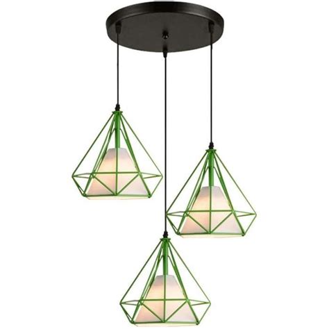 Suspension Luminaire Industrielle Vintage Cage En M Tal Lumi Res