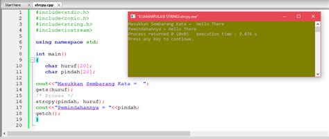 Contoh Program Manipulasi String C Belajarsoalgo