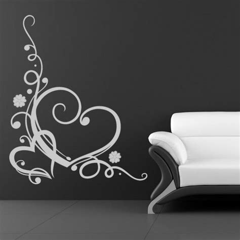 Swirl Love Heart Wall Sticker Heart Wall Art Love Hearts Home