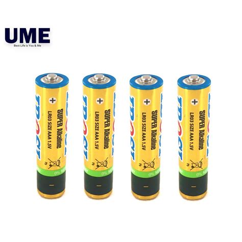 4Pcs 1 5V AAA Size Battery IBOSI Super Alkaline Power AAA Batteries