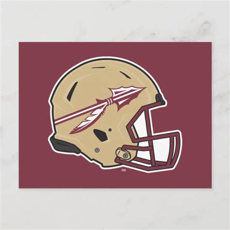 Florida State Football Helmet Postcard | Zazzle