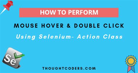 Mouse Hover Click In Selenium Using Selenium Action Class