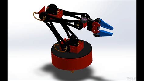 Assembling A ROBOTIC ARM 3D Time Lapse SolidWorks YouTube