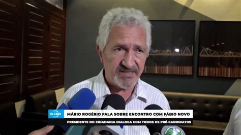 Mário Rogério comenta encontro do Cidadania o pré candidato Fábio