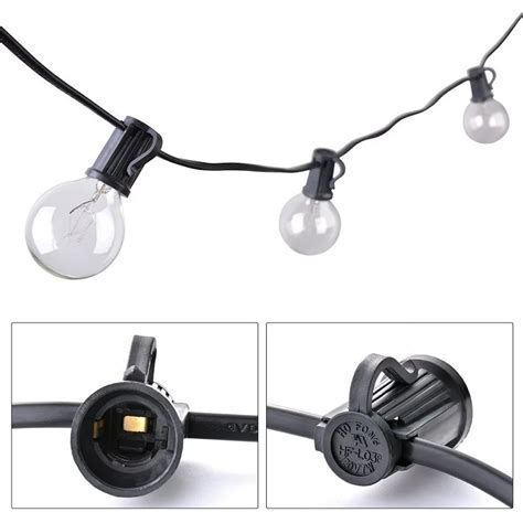 1X 10m G40 Globe String Light With 20 Clear Bulbs Listed For Indoor