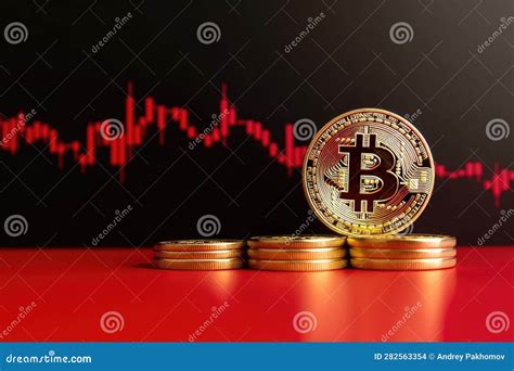 Bitcoin Price Chart Cryptocurrency Market Trend Red Market