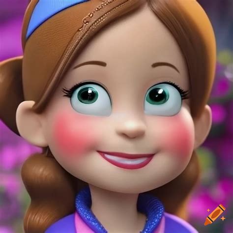 Realistic Portrait Of Mabel Pines As Sofia The First