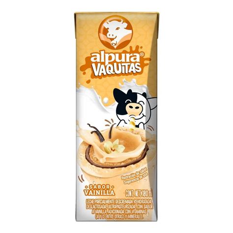 Leche Alpura Vaquitas Sabor Vainilla 180 Ml Walmart