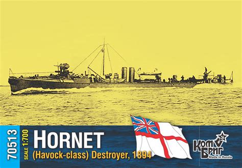 70513 Destroyer Hms Hornet 1700 1893