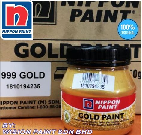 G Gold Paint Nippon Paint Water Based Acrylic Paint For Interior